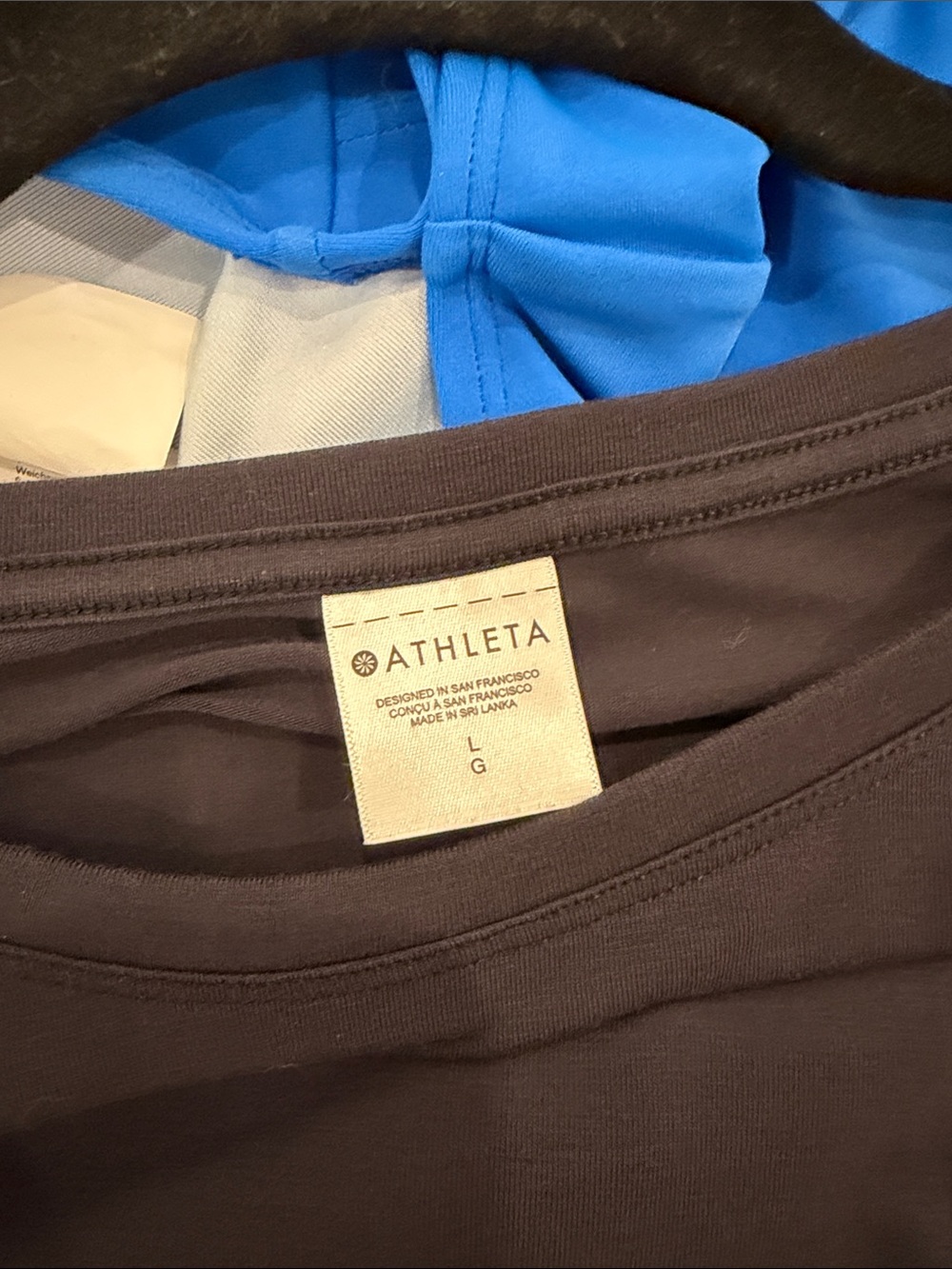Athleta Black Cropped Relaxed Tee | Size Large - Picture 3 of 4